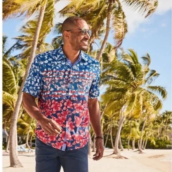 Tommy Bahama Veracruz Cay Flora and Stripes - Picture 1 of 12